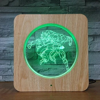

Dragon Ball Hero Frame 3D LED Plastic Night Light DIY Customized Lamp Table Lamp Kids 7 Colors Gift Home Decor Dropship KS-1420