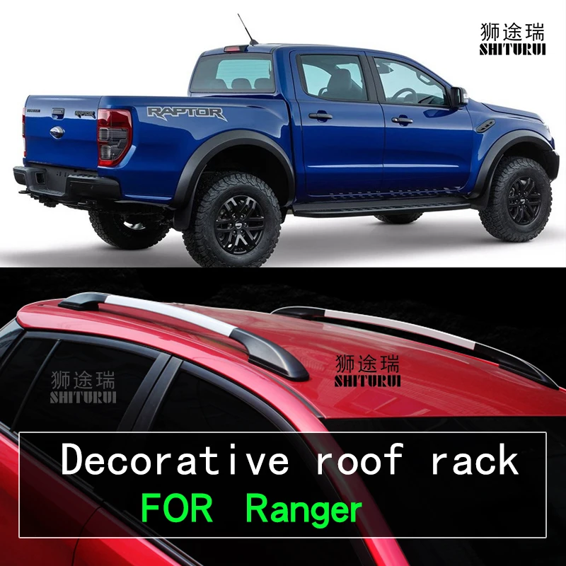 2 шт. бруски на крышу для ford Ranger pickup 2012 -2016 2019 2018 17 боковых брусков из алюминиевого
