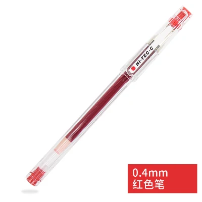 20C4 red 1 шт., гелевая ручка для пилота HI-TEC-C высокой емкости, 0,3 мм, 0,4 мм, 0,5 мм, 0,25 мм, Financial Pen, японские принадлежности для письма - Цвет: 20C4 red