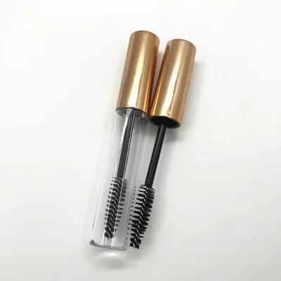 50pcs 100pcs 10ml Empty Mascara Tubes White/Silver/Gold/Black Cap Eyelash Tube Mascara Bottle Cream Cosmetic Packaging Container - Цвет: Rose Gold Cap