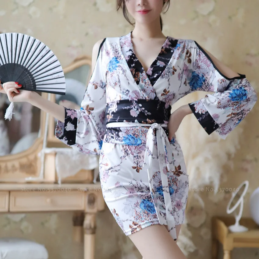 Женское японское традиционное кимоно гейши банный халат восточные Сексуальные вечерние платья пижамы юката Haori Косплей Костюм
