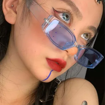 

Luxury Rectangle Sunglasses Women Retro Sun Glasses Women Brand Transparent Glasses For Women Oculos De Sol Feminino
