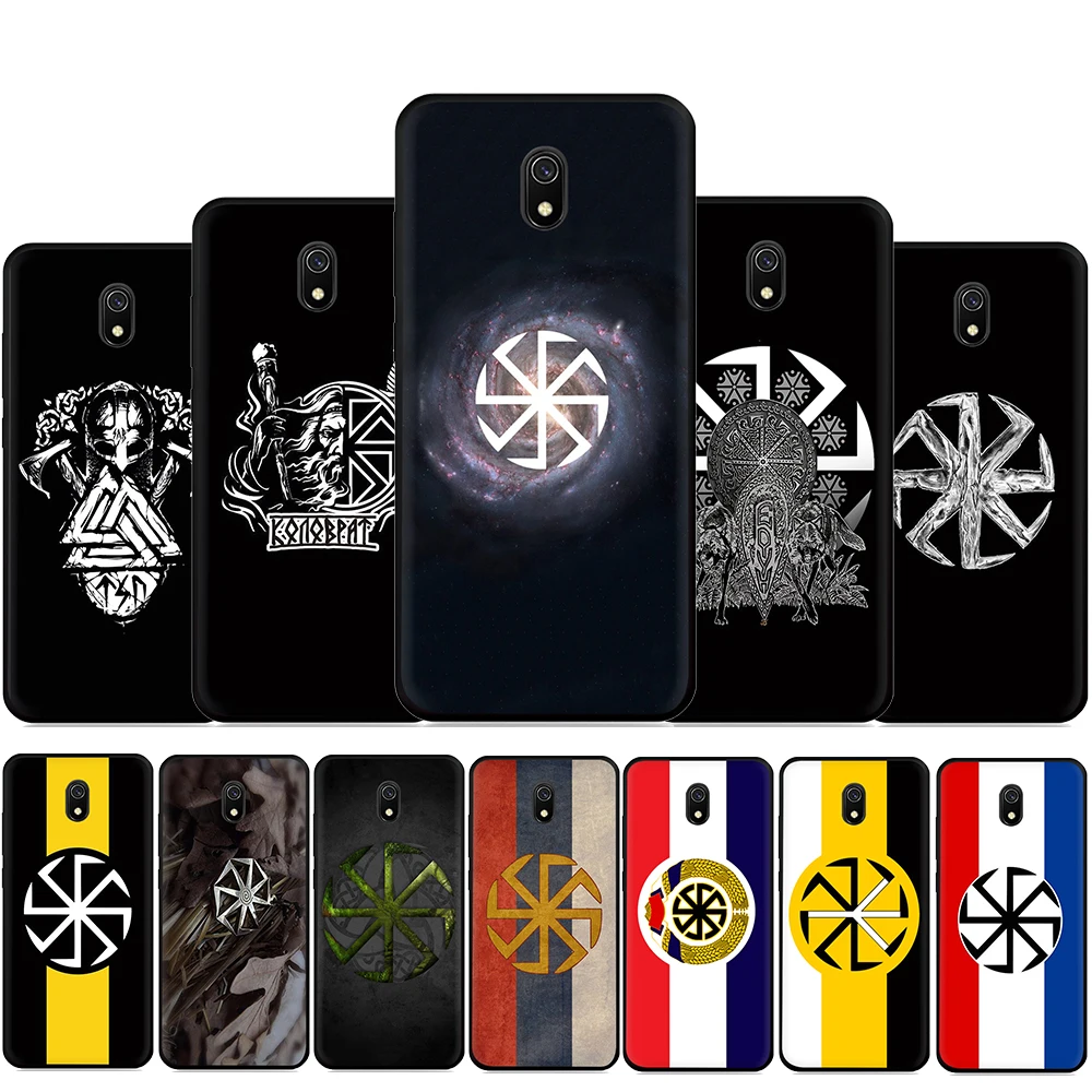 Slavic Viking symbol Kolovrat Silicone Phone Case for Xiaomi Redmi 4A 4X 5 Plus 5A 6 Pro 6A 7 7A 8A S2 Go K20 K30 Poco X2 | Мобильные
