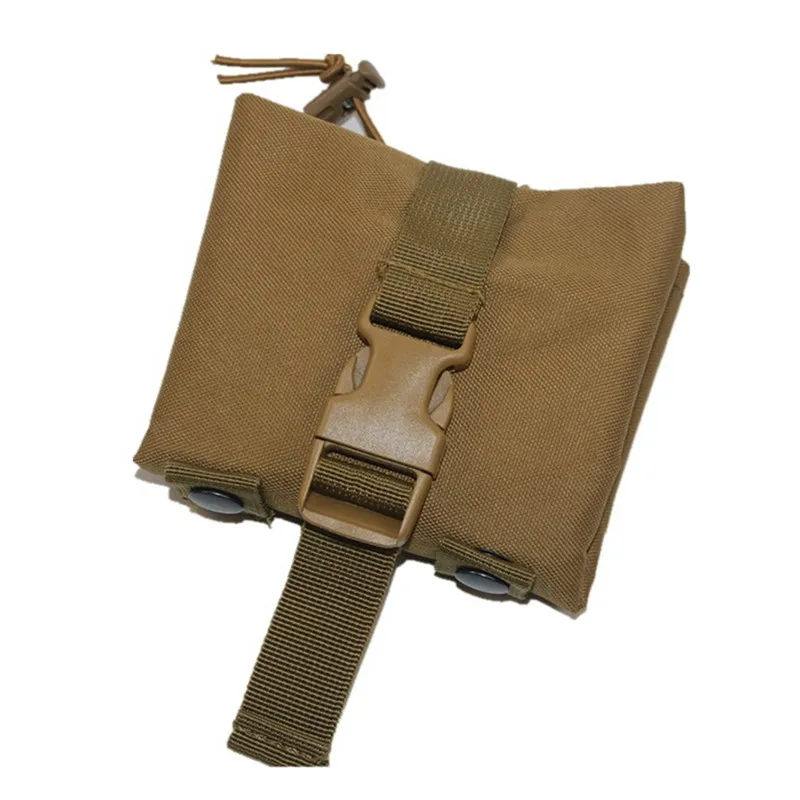 Складная тактическая Сумка военный Molle Drop Dump Pouch EDC гаджет 600D поясная сумка на пояс для отдыха на природе, охоты - Цвет: Tan