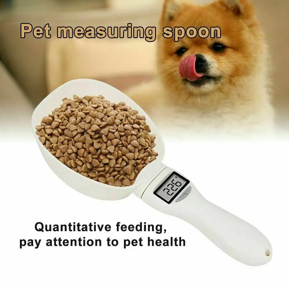 ABS корм для домашних животных мерный Совок собака кошка еда Съемная цифровая
