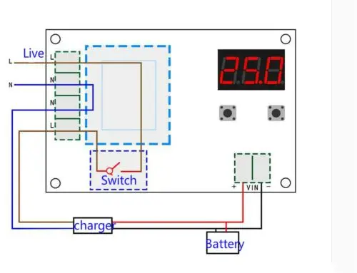 NC 3.7-120V 12V Lithium Battery Charger Control Switch Charging Protection Board