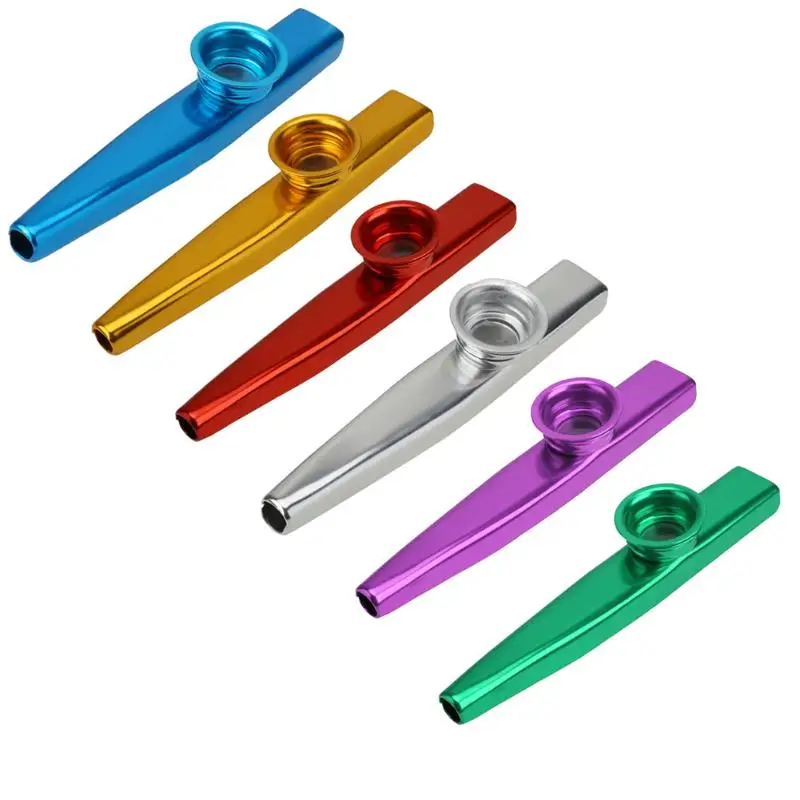 6 шт. портативный металлический набор Kazoos для малышей, детей, студентов, легкий музыкальный инструмент, Обучающие, развивающие игрушки