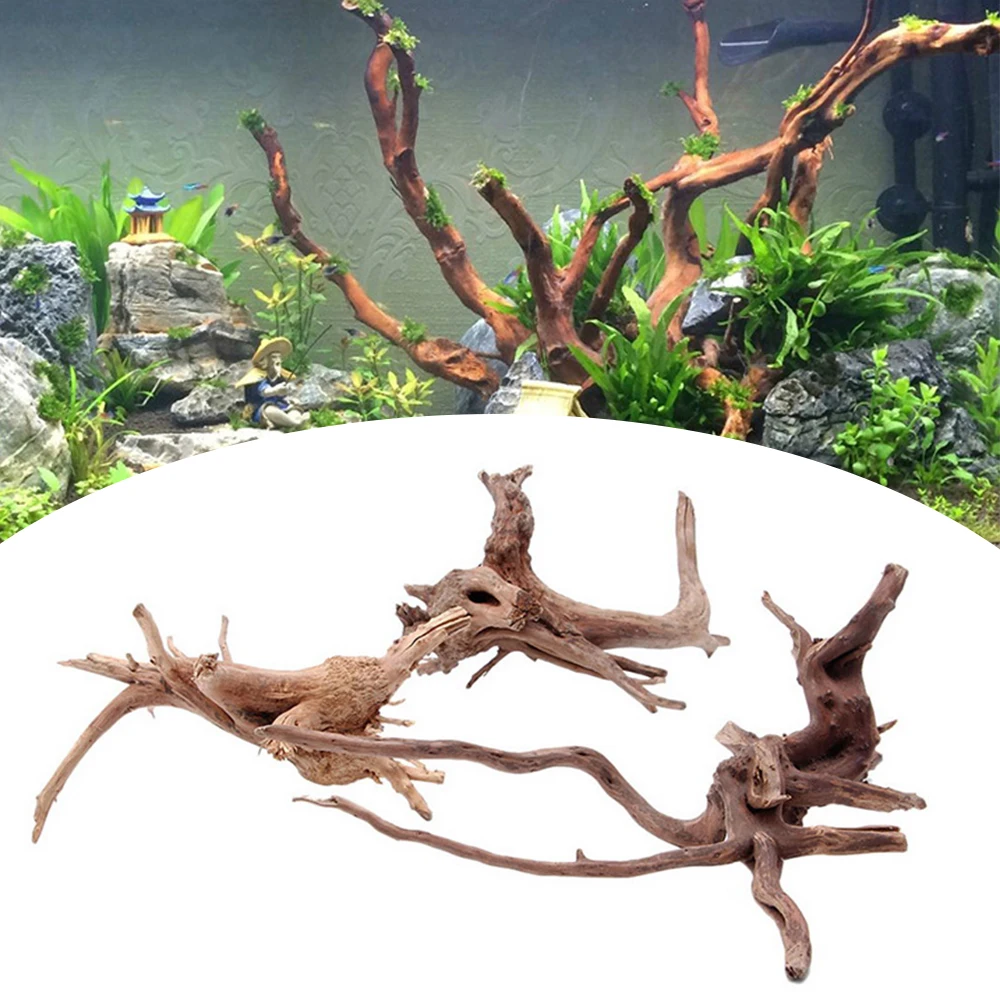 Натуральное дерево ствол driftwwood аквариум рептилия цилиндр изготовления корней растение дерево пейзаж украшение орнамент