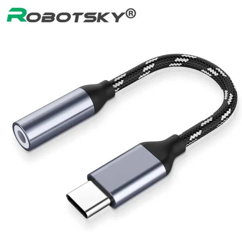 Переходник с USB C на 3 5 мм разъемом типа для наушников и аудиоконвертера кабель Huawei