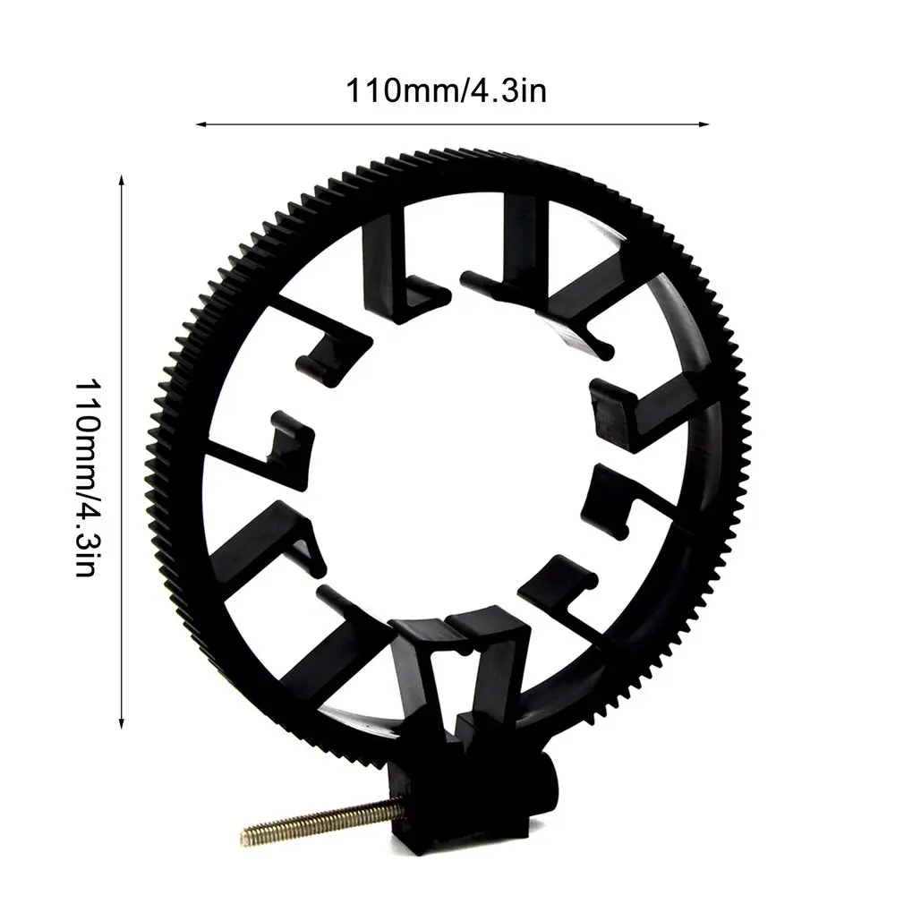 Портативный универсальный размер 0,8 Модуль непрерывного изменения фокусировки зубчатое кольцо Регулируемый ABS для непрерывного изменения фокусировки зубчатое кольцо для объектива DSLR 55-65 мм