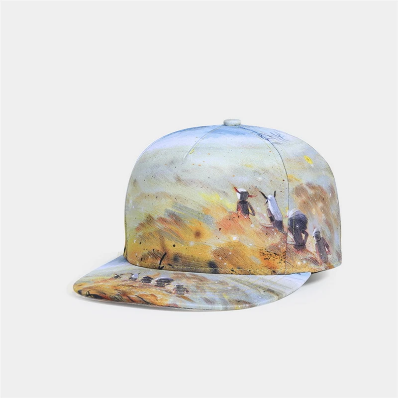 Adjustable Snapbacks Hats Men woman adult hip hop outdoor casual cap Fashion print baseball Snap back caps Multicolor - Цвет: 8