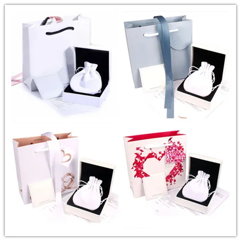5 шт./компл. комплект для упаковки ювелирных изделий сумки футляр бархатная сумка
