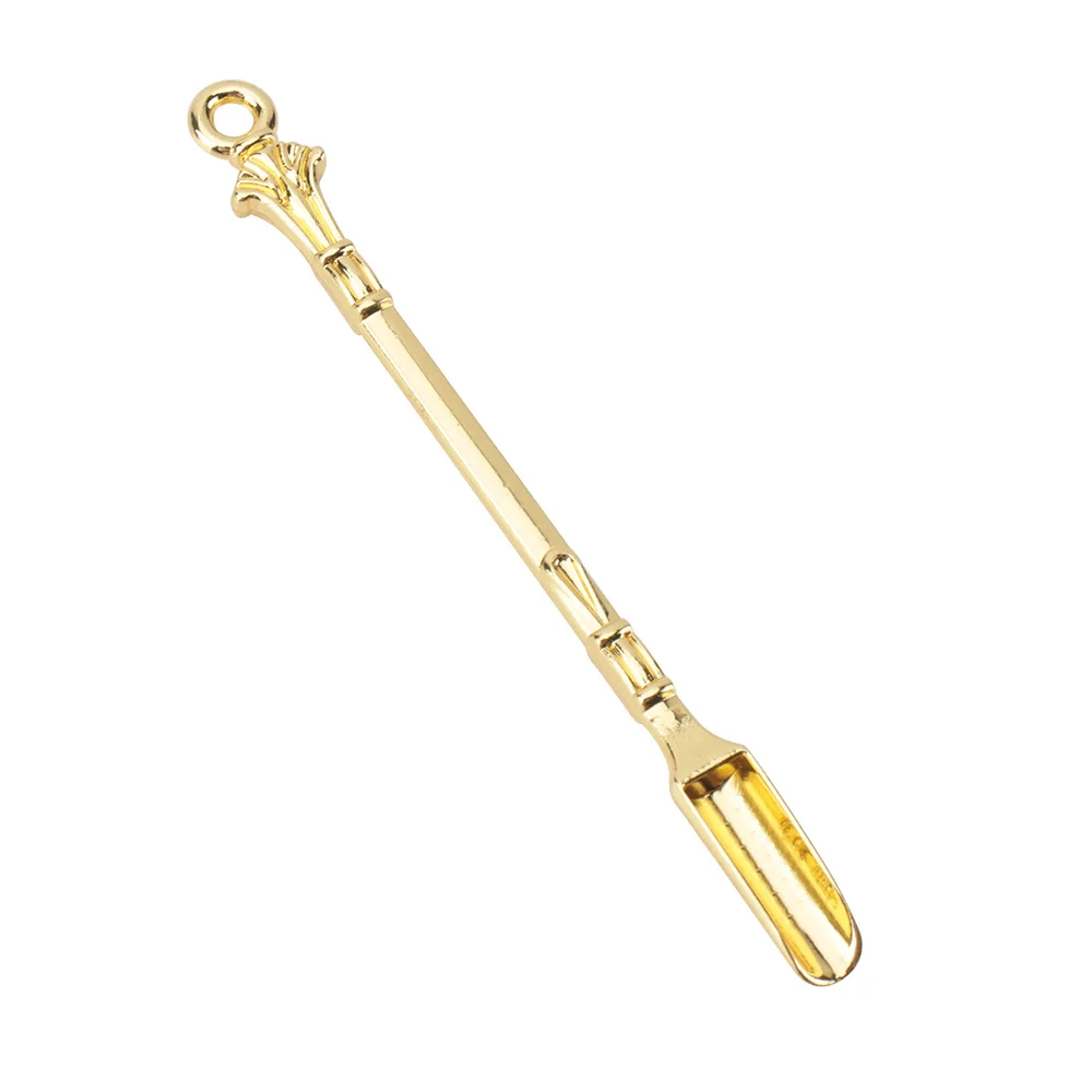 

Mini Metal Spoon Medicine Bottle Use Sniffer Snorter Snuff Powder Tobacco Micro-tuning Shovel Smoking Accessories 8cmx0.68cm