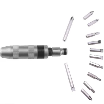 

13Pcs ML-IS13 mpact Screwdriver Set Screw Driver Positive and Reverse Multi Bit Screwdriver Tool Kit Set