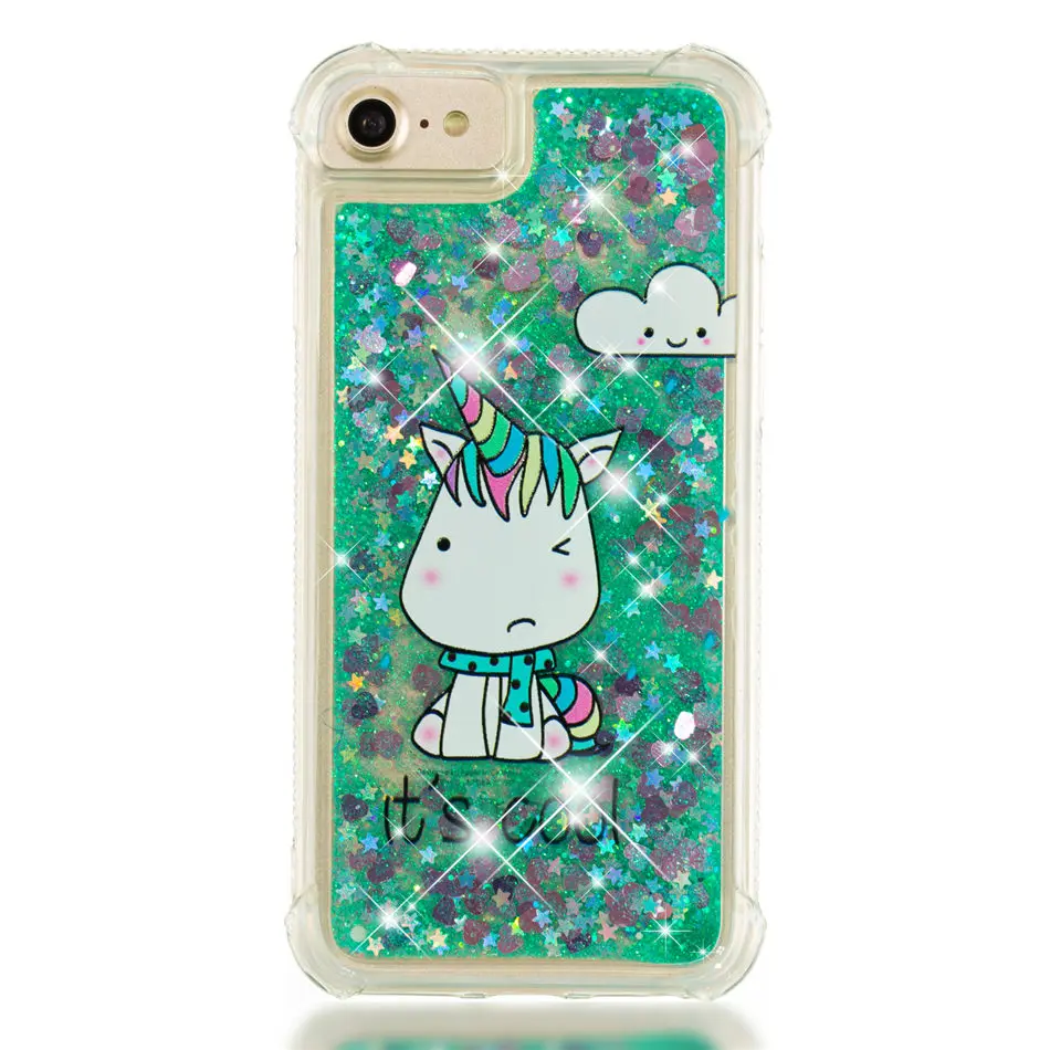 Anti Little Monster Чехол для телефона Quicksand для iPhone 11 Pro XS Max X XR 8 7 6S 6 Plus 5 5S, мягкий блестящий чехол-накладка P03G - Цвет: Anti Little Monster