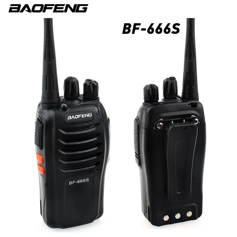 1 шт. Baofeng BF-666S иди и болтай Walkie Talkie “иди Портативный радио 16CH UHF 400 - 470 МГц Батарея 5