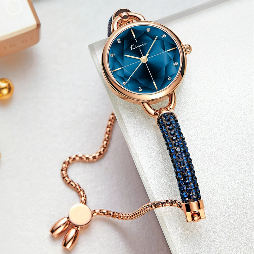 KIMIO Diamond Bracelet Women's Watches Bandage Crystal Watch Women Brand Luxury Female Wristwatch Dropshipping 2019 New Arrivals