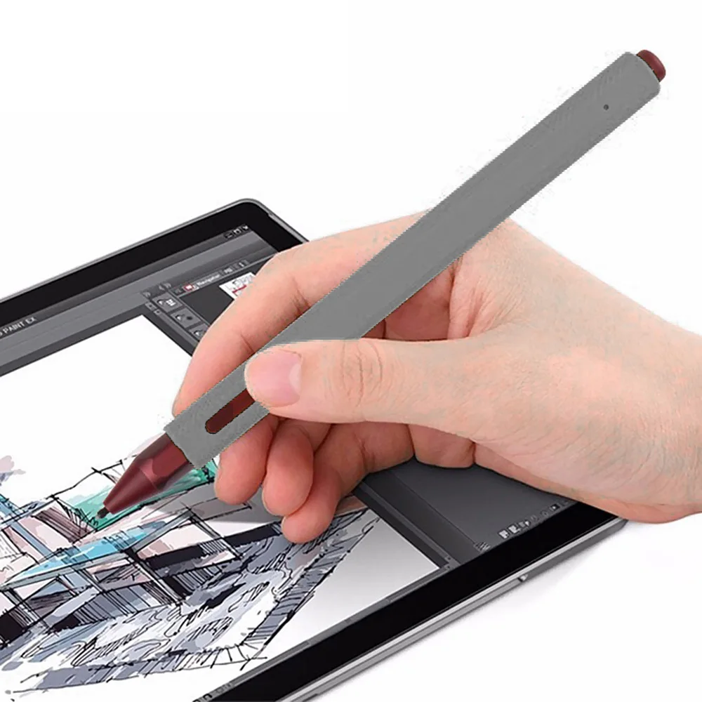 1 Силиконовый чехол для карандаша стилус защитный чехол для microsoft Surface Pro Противоскользящий и прочный 8 цветов