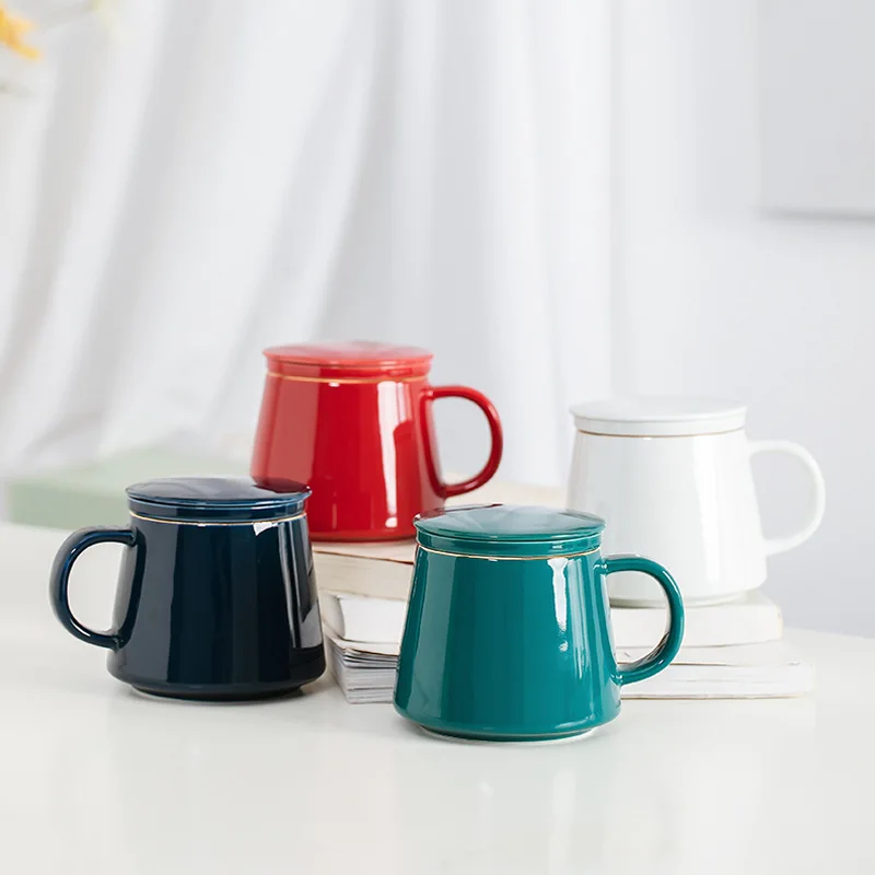 Фарфоровая посуда для напитков чайная кружка кофейная чашка tazas caneca tasse a cafe taza кафе фильтрованная чайная чашка керамическая кружка чашки и кружки
