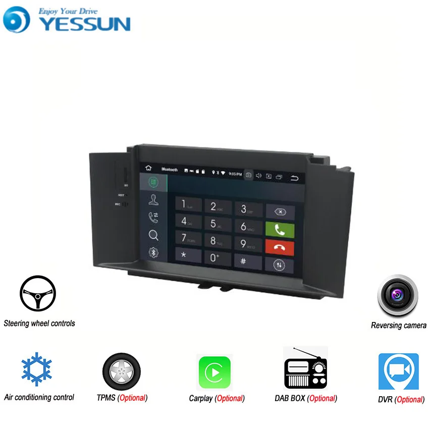 YESSUN Android 8 4G RAM сенсорный экран для Citroen C4 2012 ~ 2014 Автомобильный навигатор GPS