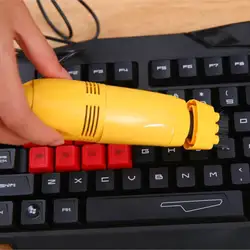 Новый портативный 1 шт. Мини Вакуумный USB пылесос для клавиатуры ПК щетка для ноутбука инструмент для очистки пыли несколько щеток 4 цвета