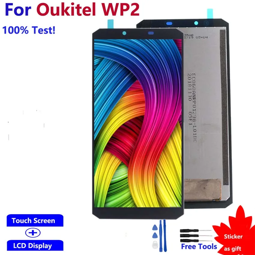 

For Oukitel WP2 Display Touch Screen Original LCD Digitizer Assembly Touch Screen LCD Display For Oukitel WP2 Display Free Tools