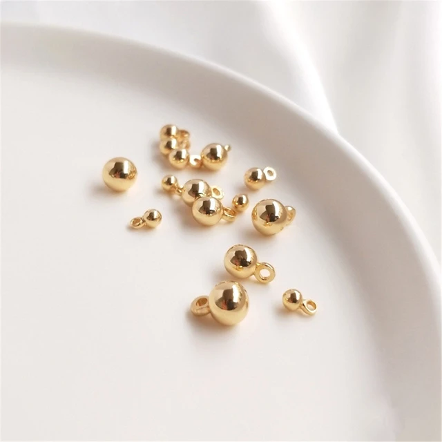 14k Gold Filled Beads Jewelry Making  Diy Jewelry Making Accessories - 14k  Gold - Aliexpress