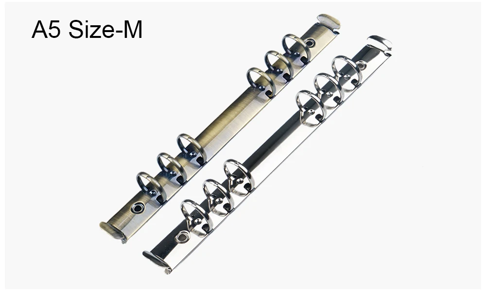 Латунное металлическое спиральное связующее кольцо, зажим для файлов A7, винтовой блокнот, ежедневник, зажим для переплета, А5, папка, планировщик для пар, А6, 2 С