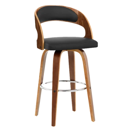 

Nordic solid wood bar chair backrest high bar stool front desk cashier high chair home swivel chair