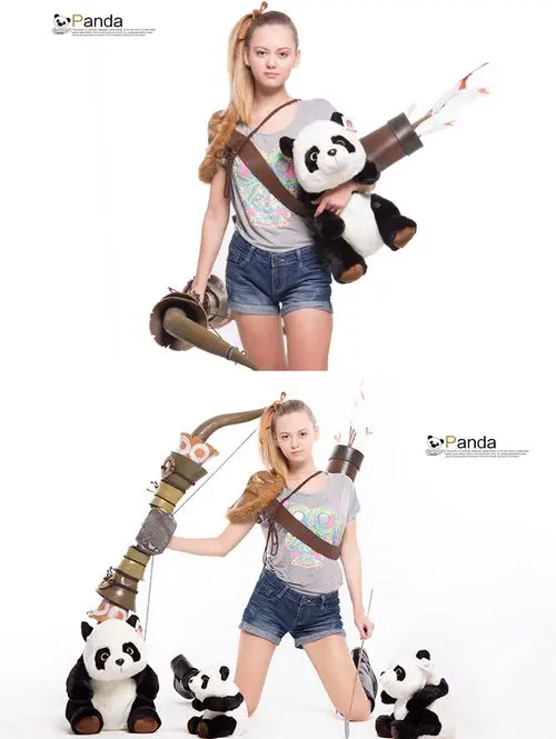 Fancytrader 24'' Pop Kawaii Plush Panda Toy Big Soft Stuffed Anime Panda Doll Gifts for Children 60cm 2 Sizes Available (12)