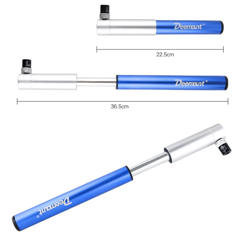 1*Aluminum Alloy Bicycle Practical Air Pump Inflator American&French Nozzle Light Weight Designed