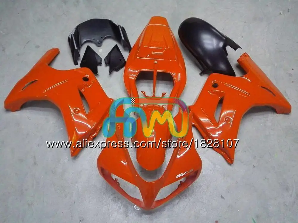 No. 13 Orange SV650S для SUZUKI все белое горячее SV650 1000 03 04 05 06 07 08 47BS. 2 SV1000S SV 650S 1000 2003 2004 2005 2006 2007 2008 обтекатель - Цвет: No. 13 Orange