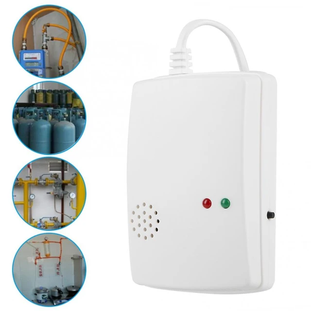 Home Standalone Plug-In Combustible Gas Detector LPG LNG Coal Natural Gas  Leak Alarm Sensor Voice Warning Alarm Sensor - AliExpress