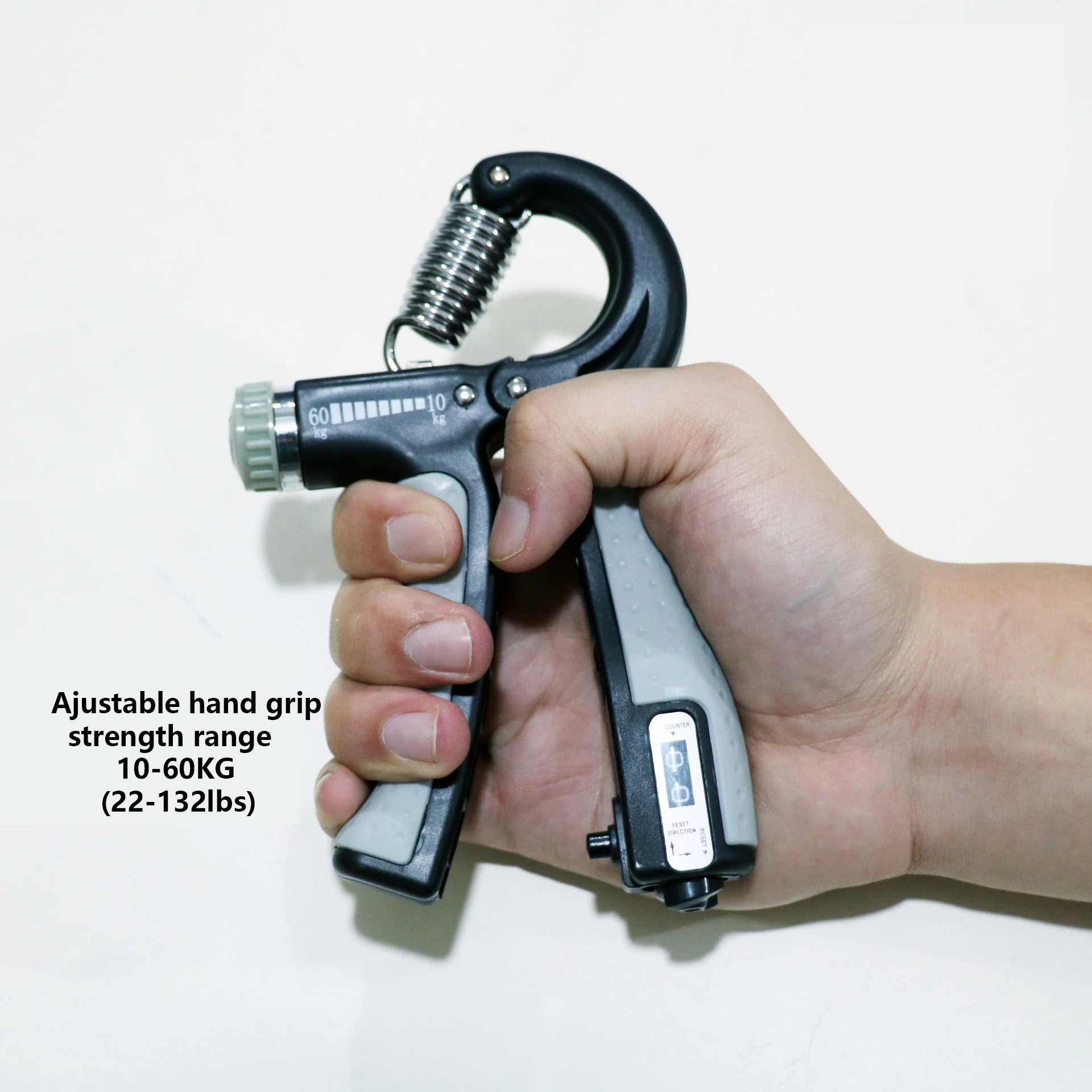

10-60Kg Adjustable Countable Hand Grip Heavy Gripper Fitness Wrist Trainning Tool Men Finger Increase Strength Muscle Recovery