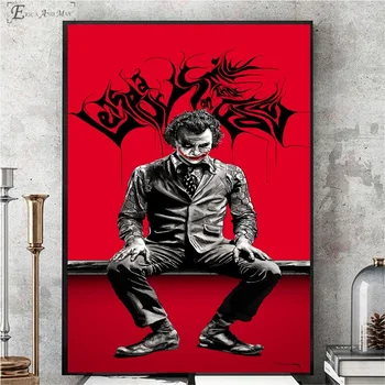 

Joker Figure Movie Artwork Posters and Prints Wall art Decorative Picture Canvas Painting For Living Room Home Decor Unframed