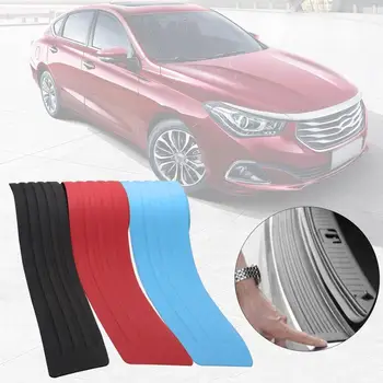 

2019 New 1Pc Universal Rear Bumper Protector Silicone Protective Strip Trunk Boot Door Sill Guard Trim Cover Sticker Car Styling