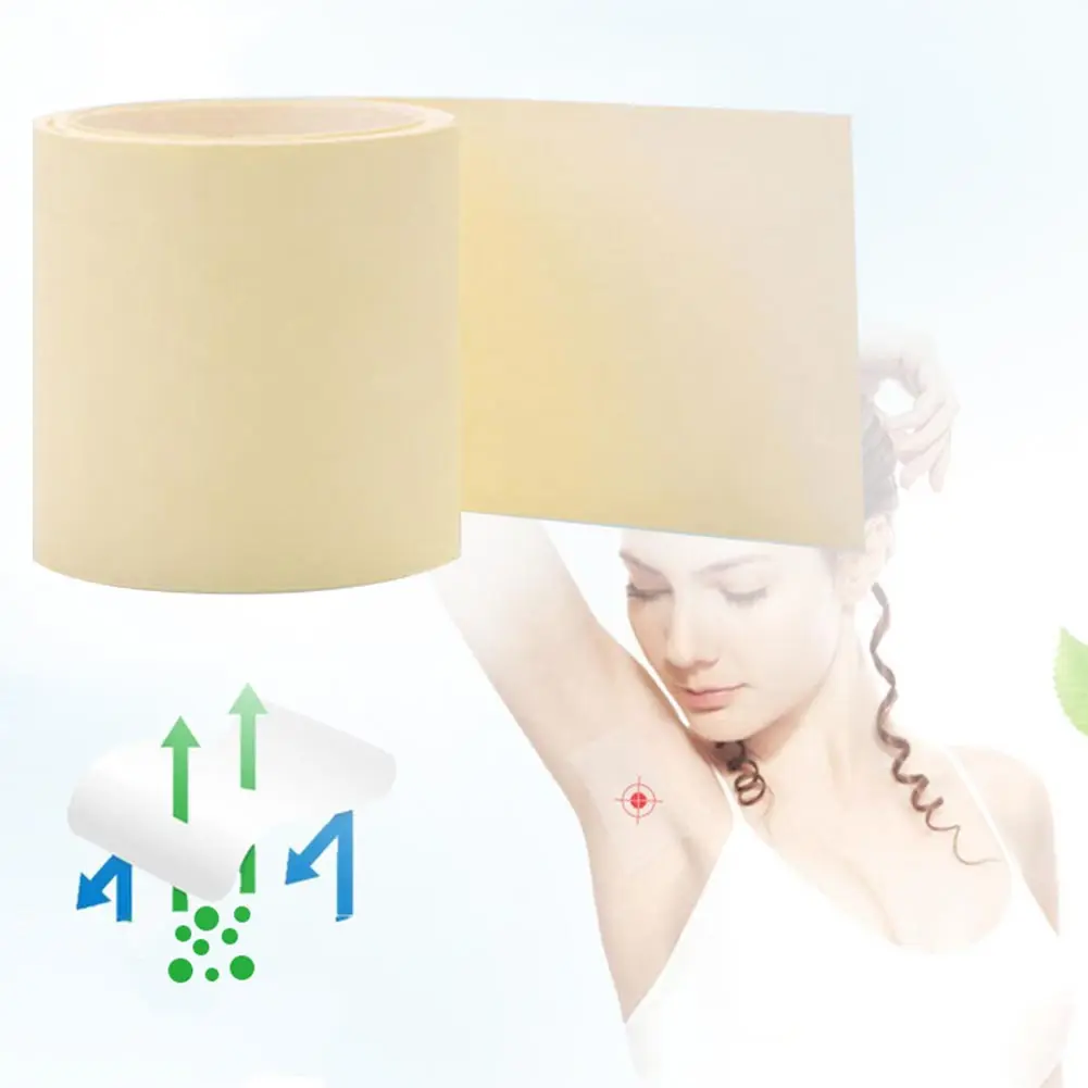 

1 Roll Summer Transparent Antiperspirant Patches Keep Dry Daily Underarm Ultra Thin Prevent Sweat Soft Pads Disposable Unisex