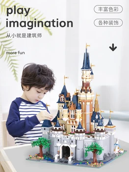 

The Disneys Cinderella Princess Castle Compatible City friend 71040 16008 Building Blocks Bricks Educational toys for kid