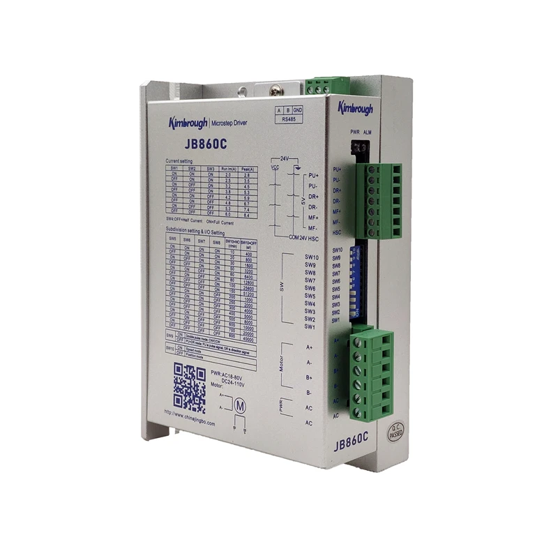 2 фазный шаговый мотор драйвер JB860C AC18 80V/DC24 110V 0 6.0A 256Microstep для фрезерный станок с