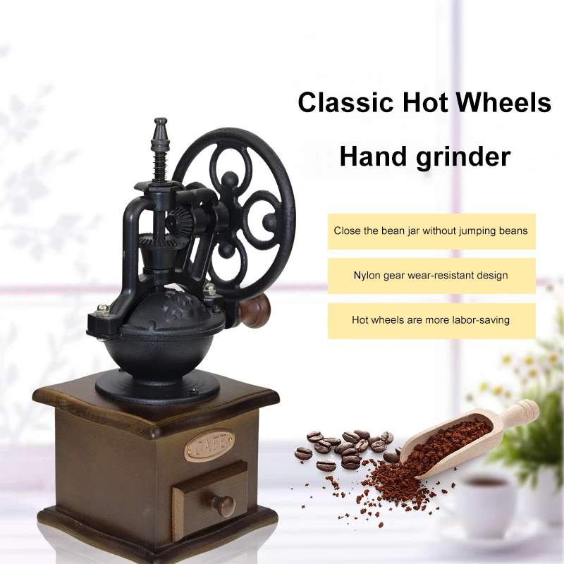 

Hand Shake Coffee Grinder Cafe Coffee Beans Maker Cafe Grinding Machine Multifunction Handmade Burr Coffee Shop Tool
