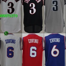 A+++ Качественная мужская одежда для взрослых#3 Allen Iverson 6 Julius Erving Jersey Philadelphia