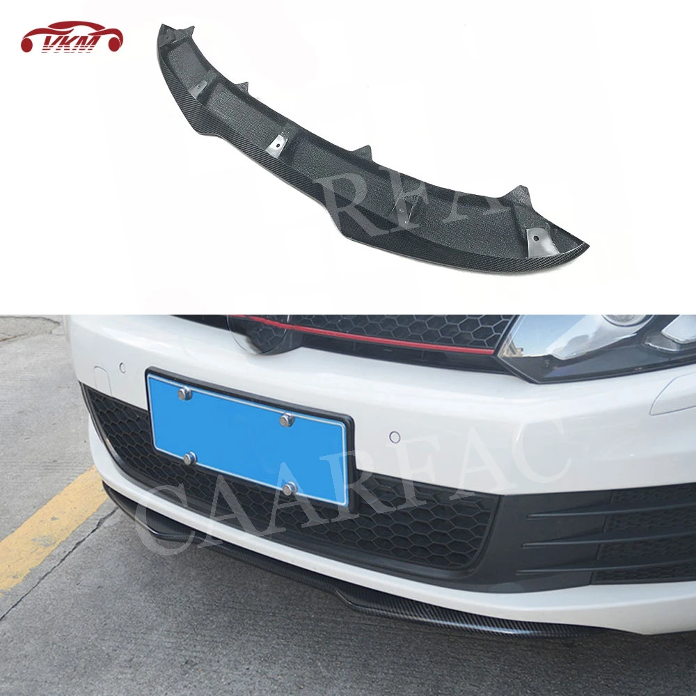 Передняя губа подбородка для MK6 GTI спойлер из углеродного волокна Volkswagen VW Golf 6 VI