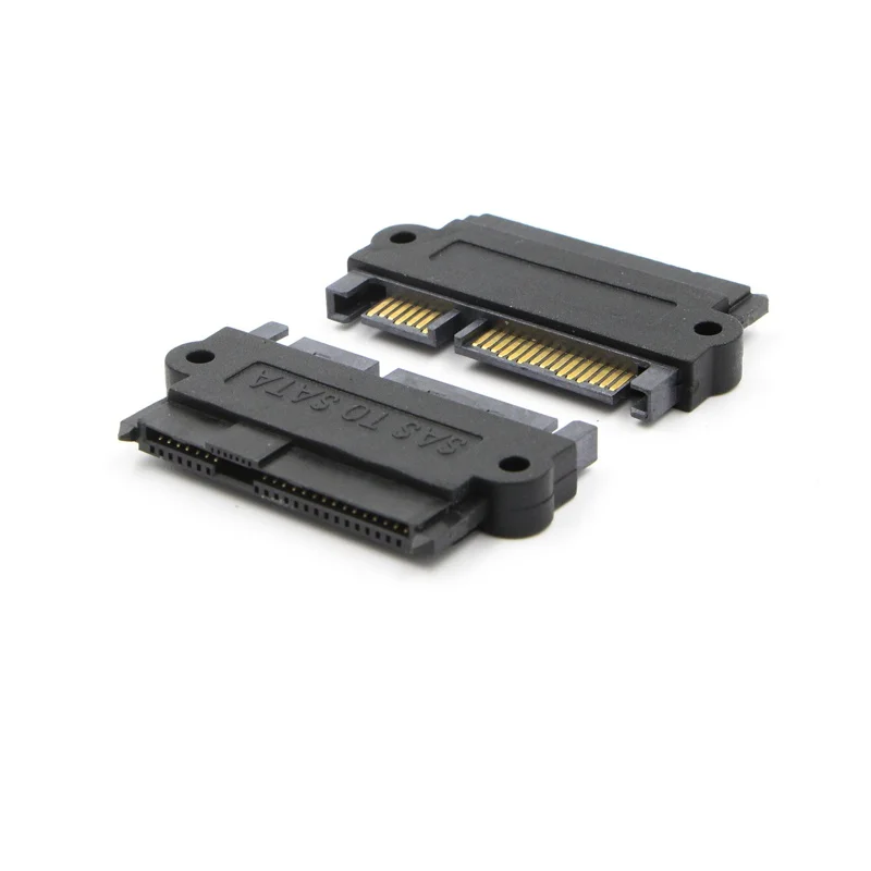 

SAS 29Pin Female to SATA 22Pin Male Plug Adapter Converter Connector for Windows XP / 7/8/10 SAS 29Pin Female to SATA