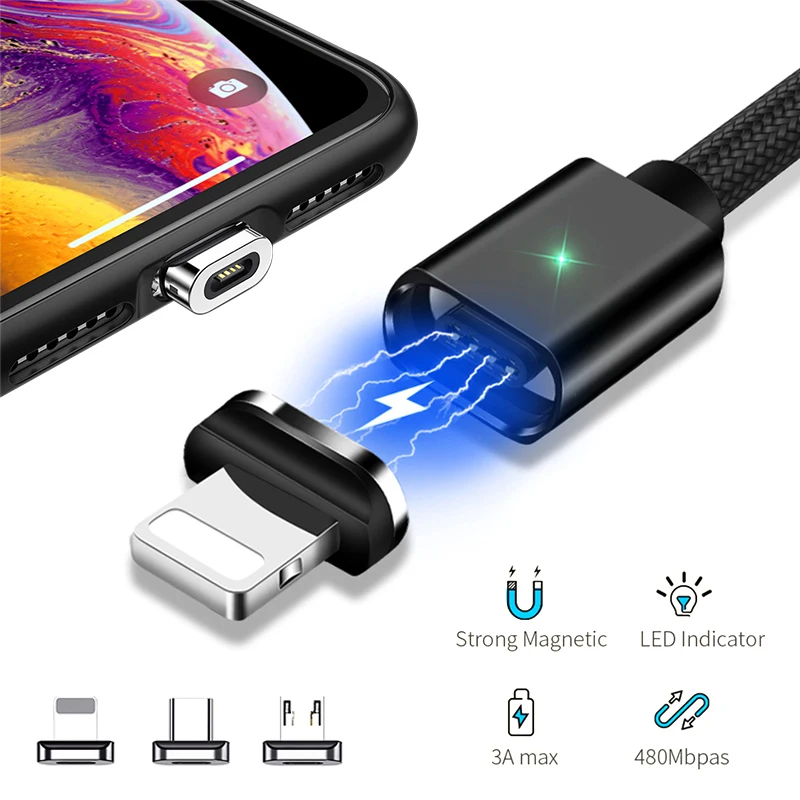 Магнитный адаптер для iphone, Samsung, Xiaomi, Huawei, USB кабель Type C для IPhone, IOS, Android|Переходники и адаптеры| | АлиЭкспресс