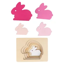 Puzzle de taille amusante, blocs de Cognition, jeu de formes multiples, 1 ensemble