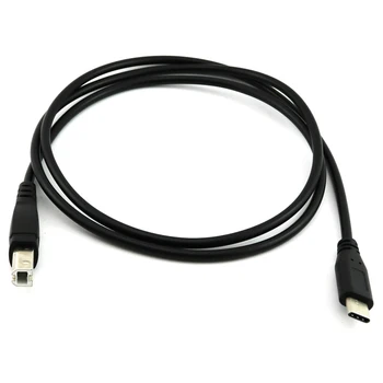 

HOT-USB-C USB 3.1 Type C Male to USB 2.0 B Type Male Data Cable Cord Phone Printer