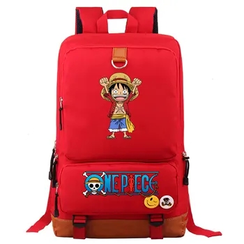 

Fashion Anmie Cartoon One Piece Boy Girl Book School Bag Women Bagpack Teenagers Schoolbags Men Student Backpack