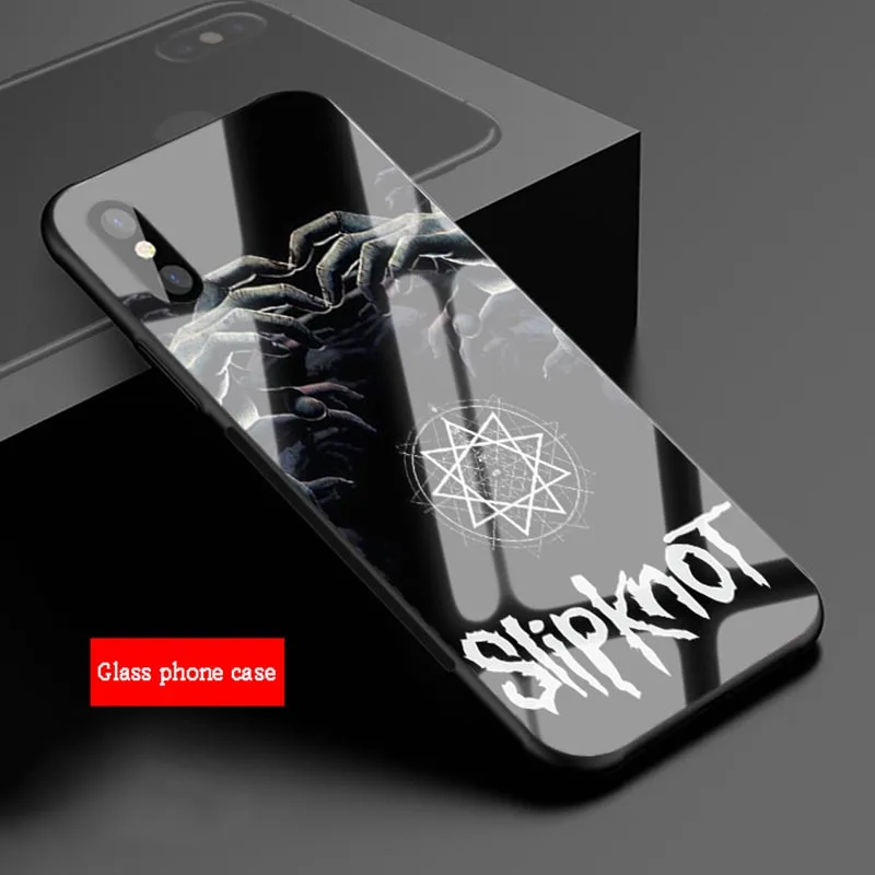 Тяжелый металл группа Slipknot для samsung Galaxy NOTE 8 9 S8 S9 S10 плюс A6 A6P A8 A8P J6 J8 J8P закаленное Стекло чехол для телефона