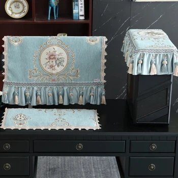 

European Computer Tablecloth Host LCD Monitor Keyboard Cover Washing Machine Microwave Oven Multi-purpose Cover Cloth LA592