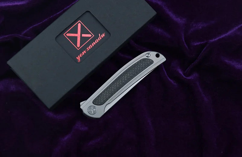 NKAIED XY635 складной нож шарикоподшипник s35vn лезвие титановая ручка Кемпинг Охота Открытый Карманные Фруктовые Ножи EDC инструменты